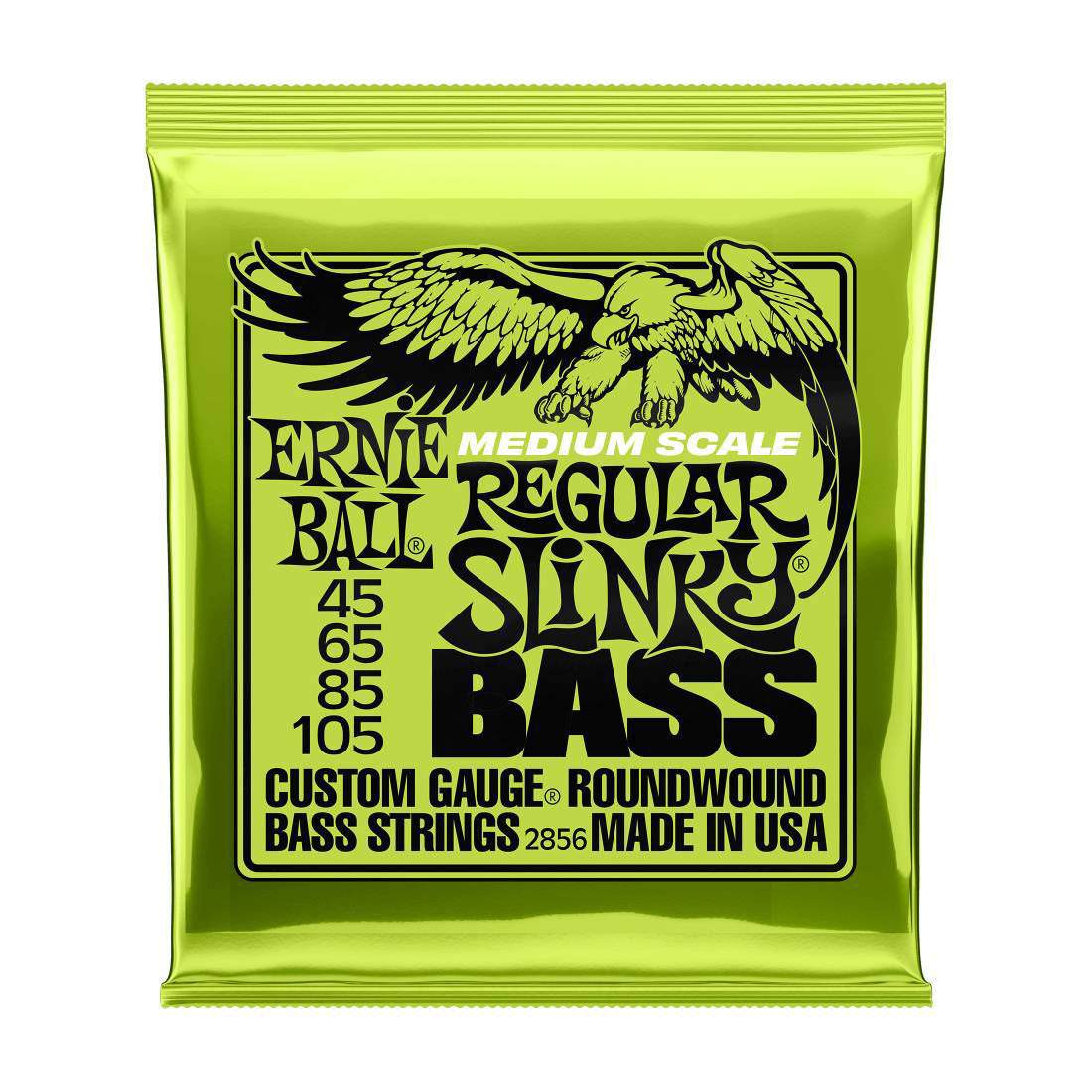 Ernie Ball 2856 45-105 4 String Regular Slinky Medium Scale Bass Guitar Strings