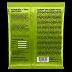 Ernie Ball 2856 45-105 Regular Slinky medium scale bass guitar strings, metallic wire, packaged in a clear plastic sleeve.