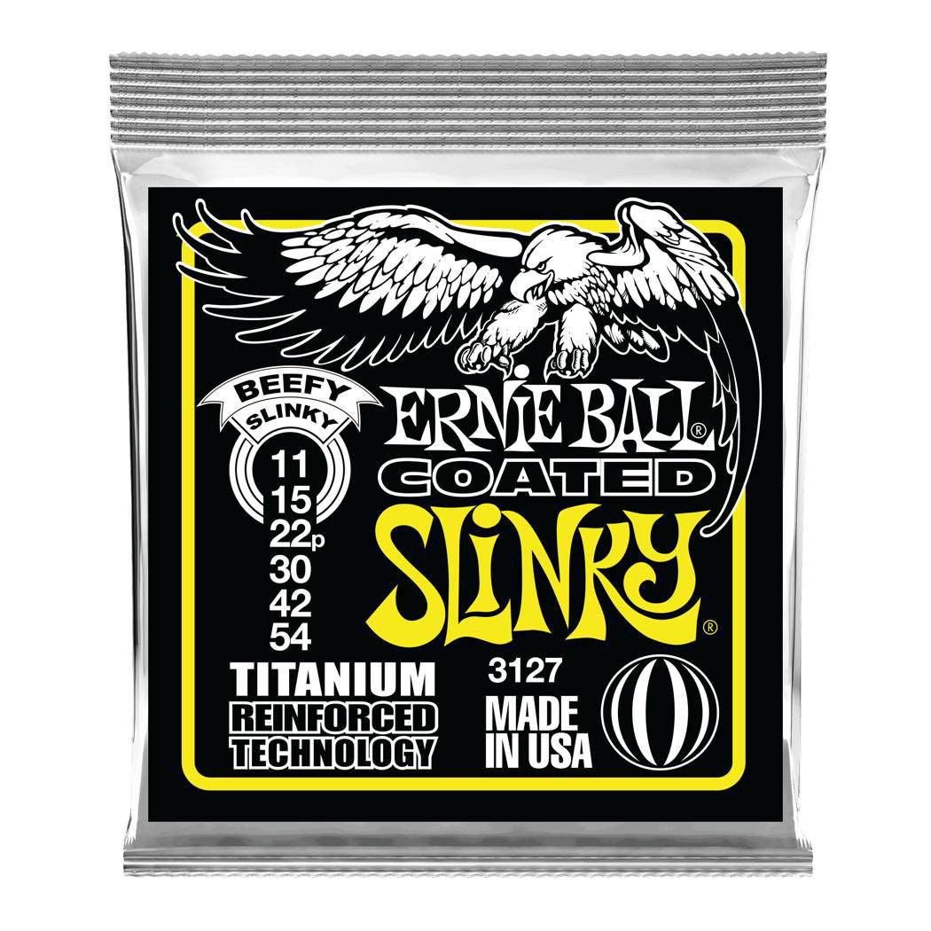 Ernie Ball 3127 11-54 Beefy Slinky RPS Coated Titanium Electric Guitar Strings