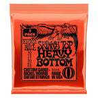 Ernie Ball E3215 electric guitar strings, 10-52 gauge, skinny top heavy bottom, 3-pack, metal strings for electric guitars