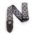 Ernie Ball 4166 Tribal Silver and White Jacquard Guitar Strap