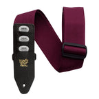 Ernie Ball 4688 Pickholder Guitar Strap in Burgundy (Holds 3 Picks)