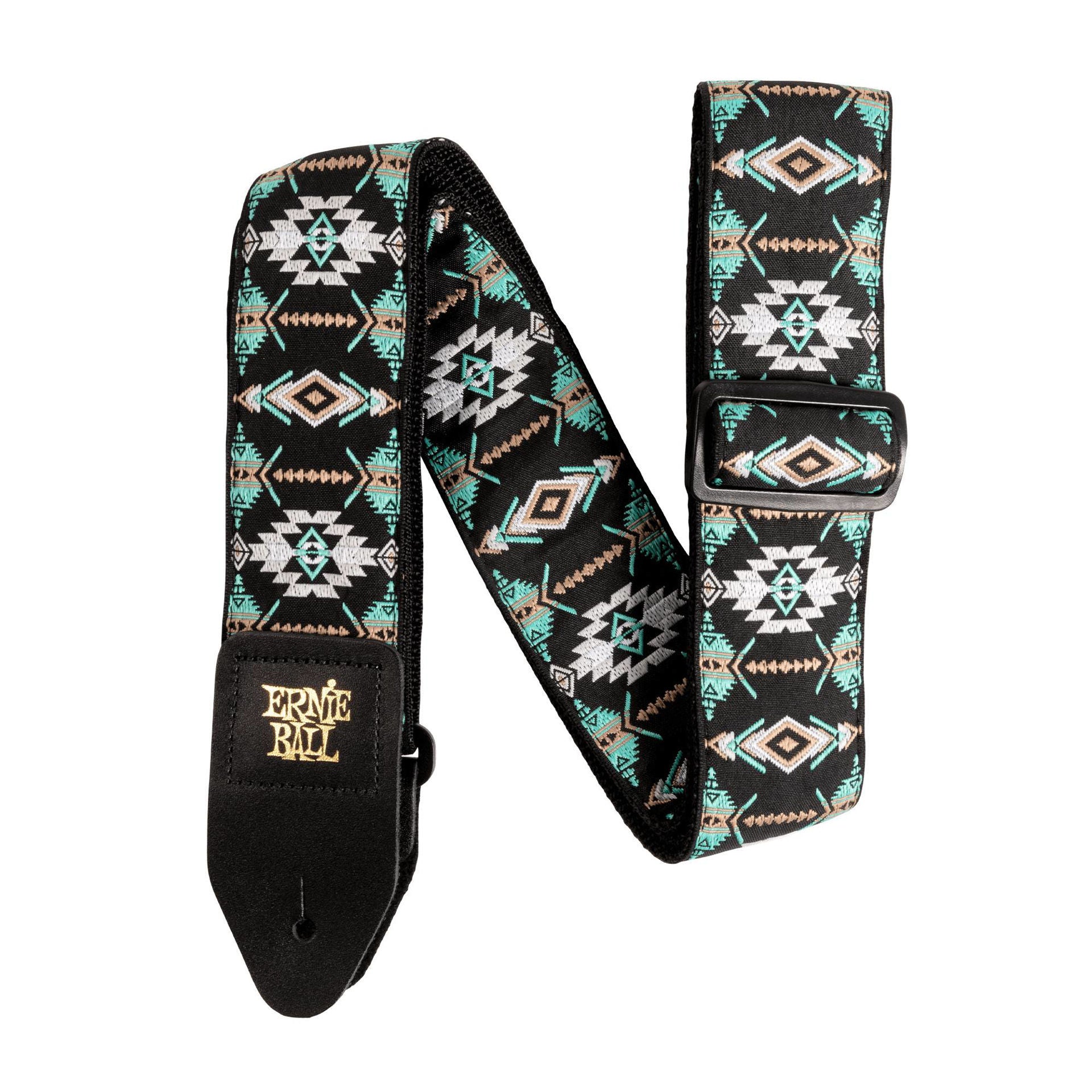 Ernie Ball 5325 Southwestern Turquoise Jacquard Guitar Strap