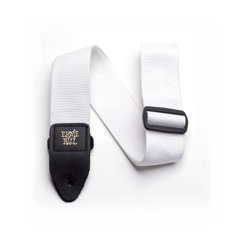 Ernie Ball Polypro Guitar Strap in White