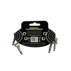 Ernie Ball 3-pack glow-in-the-dark guitar patch cables, flexible leads with illuminated ends for easy connection during performances.