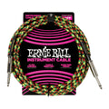 Ernie Ball Braided Instrument Cable Straight/Straight 10ft Good Vibrations