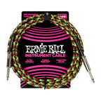 Ernie Ball Braided Instrument Cable Straight/Straight 10ft Good Vibrations