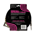 Ernie Ball Braided Instrument Cable Straight/Angle 10ft Good Vibrations