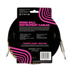Ernie Ball Braided Instrument Cable Straight/Straight 18ft Good Vibrations