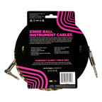 Ernie Ball Braided Instrument Cable Straight/Angle 18ft Good Vibrations