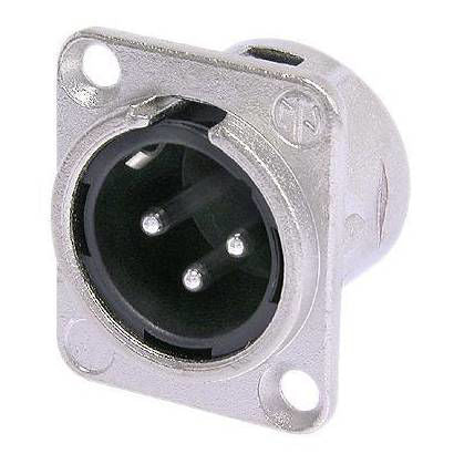 Neutrik P0852 3 Pin Male Chassis Mount XLR NC3MD-L-1