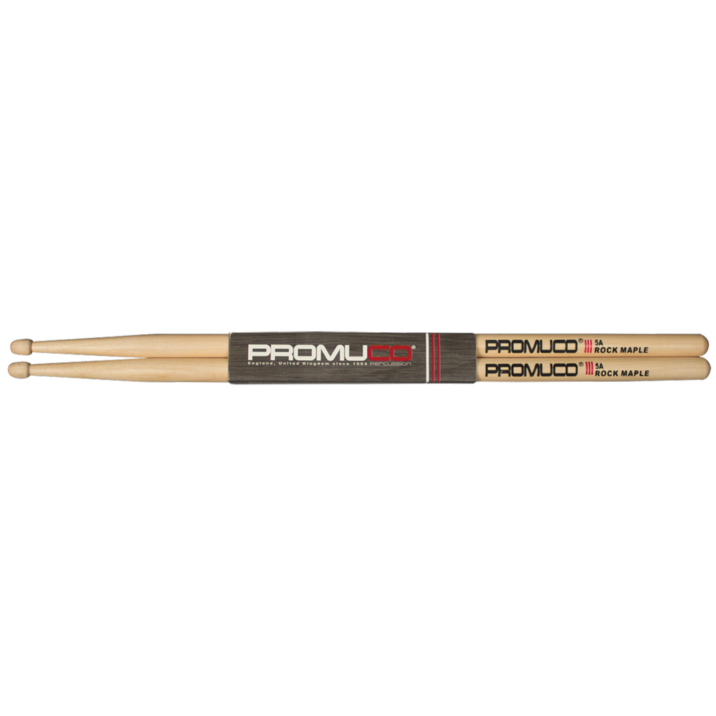Promuco 18025A Rock Maple 5A Wood Tip Drumsticks