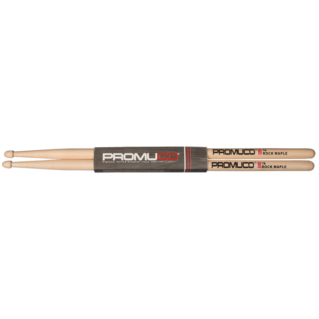 Promuco 18027A Rock Maple 7A Wood Tip Drumsticks