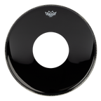 Remo Powerstroke 3 Ebony 20 Bass Drum Head w/8 Centre Hole
