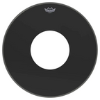 Remo Powerstroke 3 Ebony 24 Bass Drum Head w/10 Centre Hole
