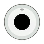 Remo P3-1318-10 Powerstroke 3 Clear 18 Inch Bass Drumhead No Stripe - Top Black Dot