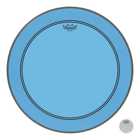 Remo Colortone Powerstroke 3 Blue 22inch Bass Drumhead