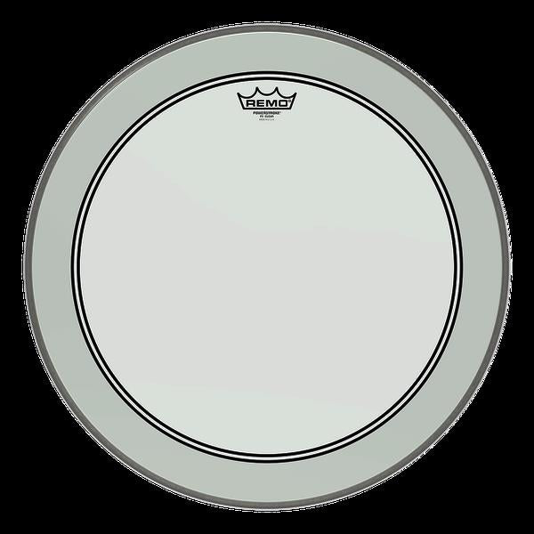 Remo Powerstroke 3 Clear 26-inch bass drumhead, drum head with a transparent surface for bass drums.