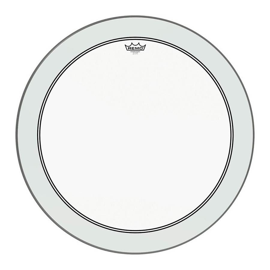 Remo P3-1328-C2 Powerstroke 3 Clear 28 Inch Bass Drumhead with Impact Patch