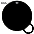 Remo Powerstroke 3 Ebony 22 Inch Bass Drumhead with Black Dynamo