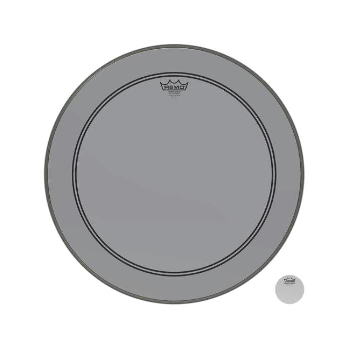 Remo Colortone Powerstroke 3 22in Bass Drumhead in Smoke