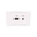 HDMI 3.5mm Single Wallplate Dual Cover with Flyleads
