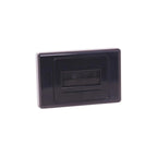 Dynalink flat black brush wallplate with clean, smooth finish and multiple project openings for cable management and wall wiring.