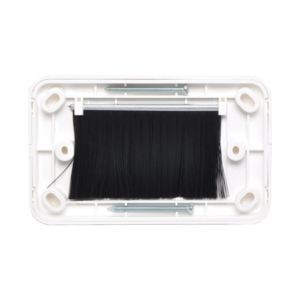 Altronics P6898A White Slimline Shovel Nose Wallplate