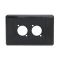 Altronics P8023 Wallplate For Dual D Series Connectors Black
