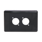 Altronics P8023 Wallplate For Dual D Series Connectors Black