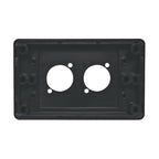 Altronics P8023 Wallplate For Dual D Series Connectors Black