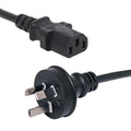 Powertran 2m IEC C13 10A 3 Pin Black Appliance Mains Power Cable