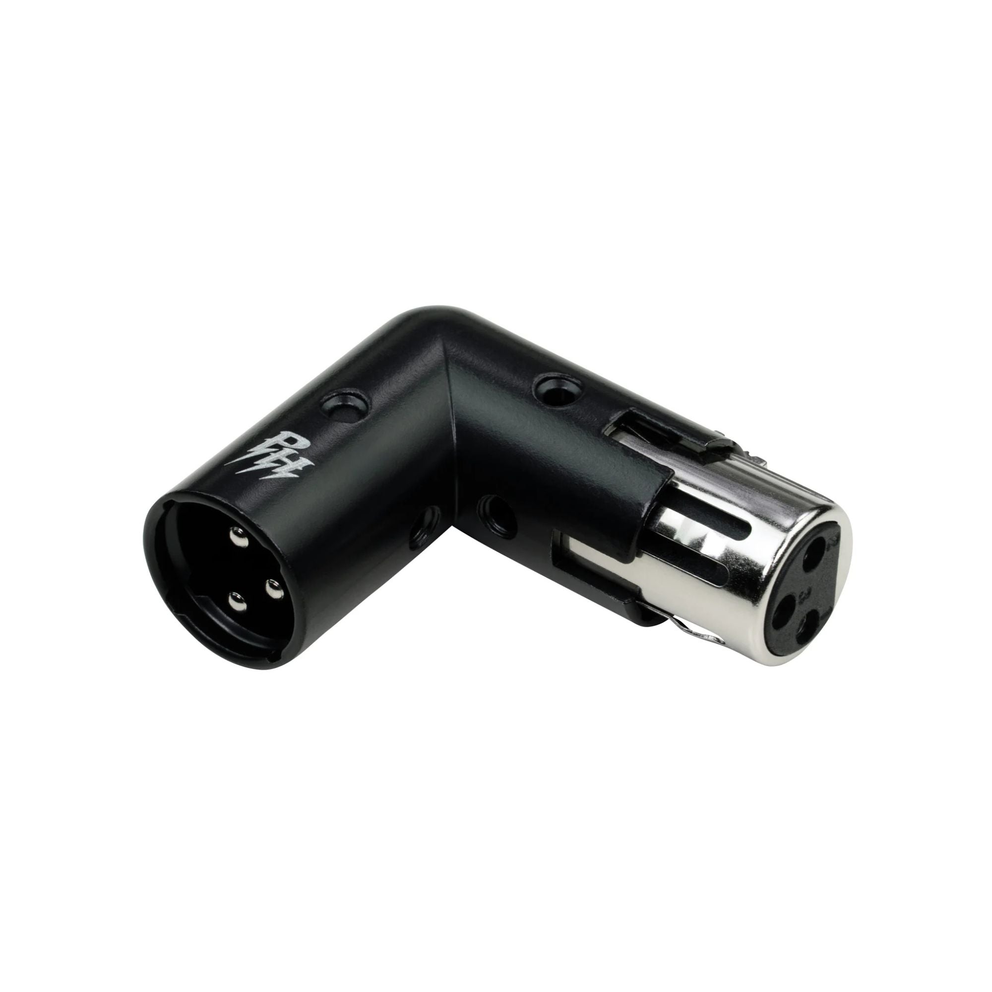 Pig Hog Right Angle XLRM to XLRF Adapter