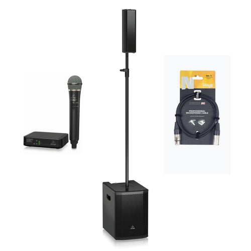 Mega Music Budget Karaoke Party bundle with microphones and speakers for fun singing sessions at home.