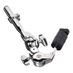 Pearl Pearl CH-930S short cymbal boom arm with Uni/Lock tilter attached to drum hardware, showcasing adjustable cymbal positioning.