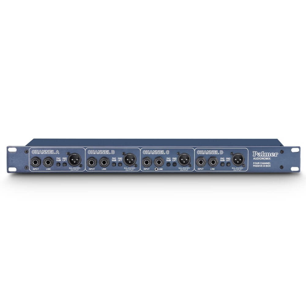 Palmer PAN03 19 Rackmountable 4-Channel Passive DI Box