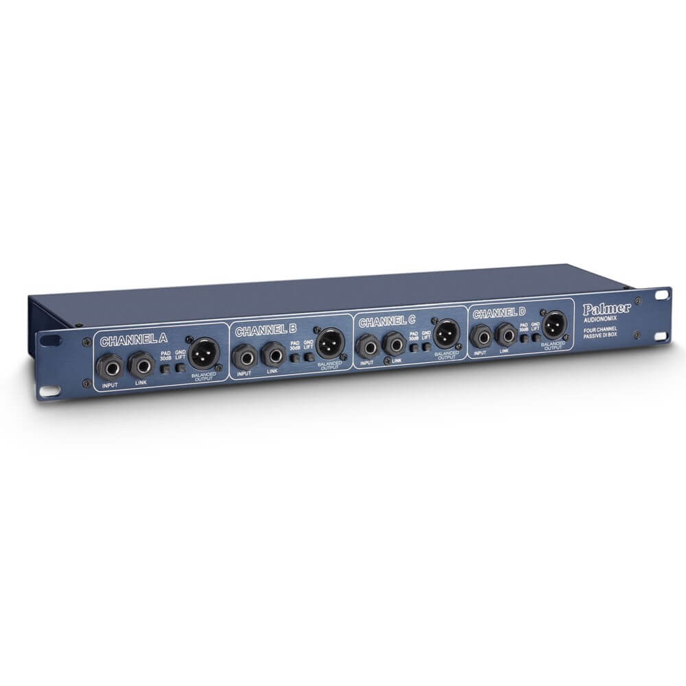 Palmer PAN03 19 Rackmountable 4-Channel Passive DI Box