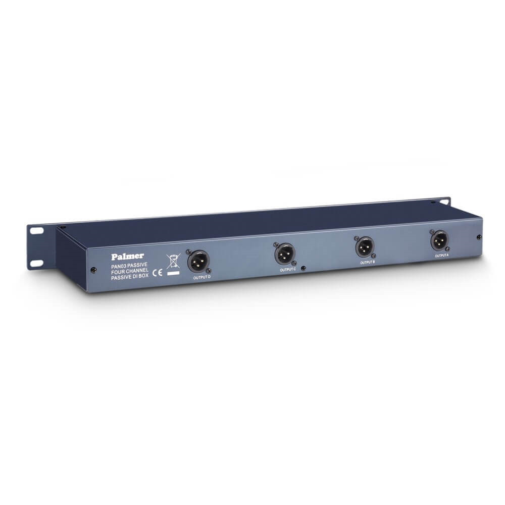 Palmer PAN03 19 Rackmountable 4-Channel Passive DI Box