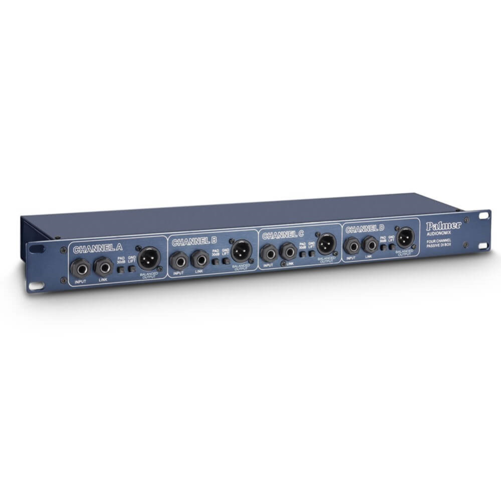 Palmer PAN03 19 Rackmountable 4-Channel Passive DI Box