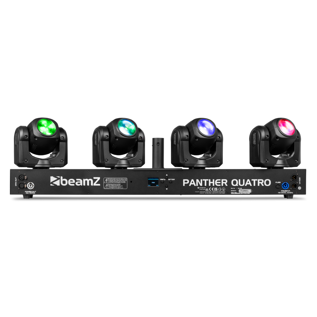 BeamZ PANTHER-QUATTRO Moving Head Bar w/4x 40W RGBW Beams