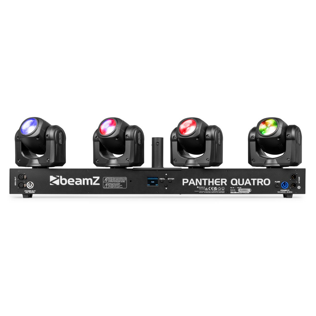 BeamZ PANTHER-QUATTRO Moving Head Bar w/4x 40W RGBW Beams