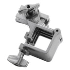 Pearl PCX-200 pipe clamp for drum hardware and accessories, shown in a close-up view with metal construction and adjustable screw.
