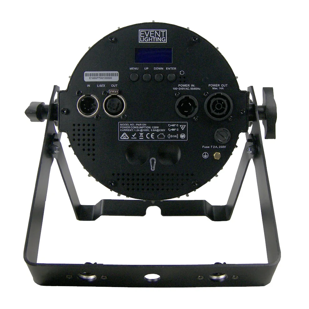 Event Lighting PAR12H Indoor Pro Par with 12 x 12W RGBWAU LEDs