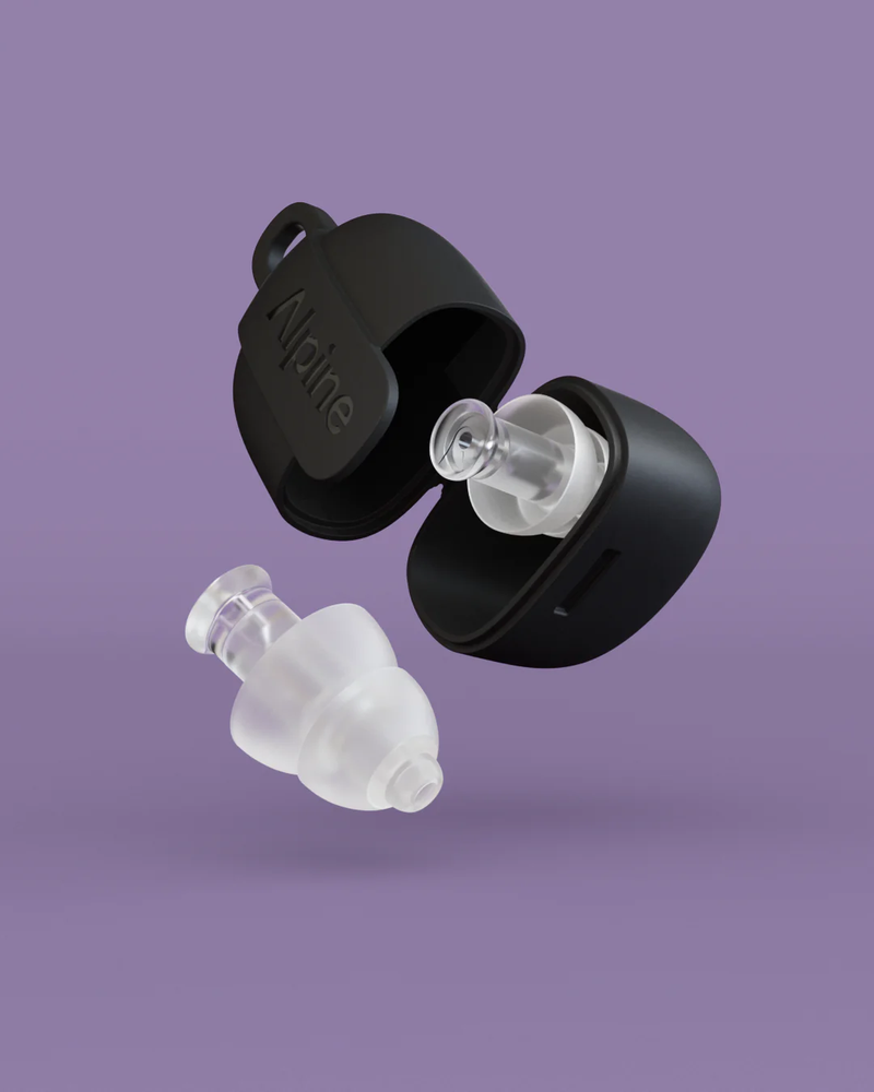Alpine PartyPlug Earplugs Pack w/Case (-19dB) - Transparent