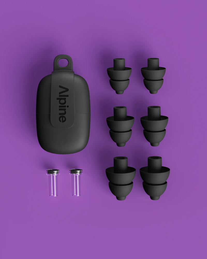Alpine PartyPlug Pro EarPlug Pros Pack w/Case (-21dB) - Black
