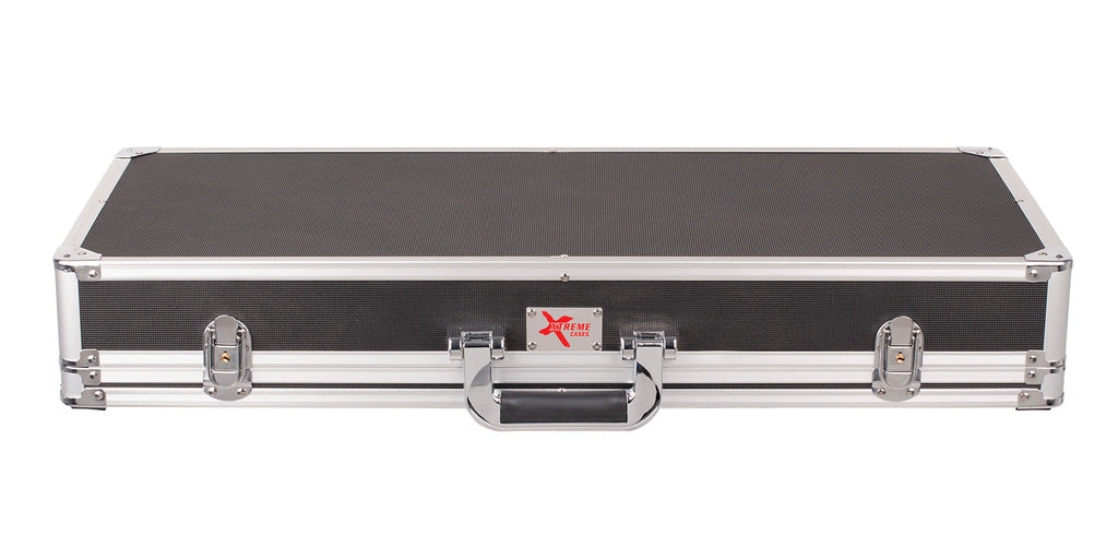 Xtreme PC211 Pedal Road Case for effects pedals, large size, front view showing sturdy construction and secure pedal placement.