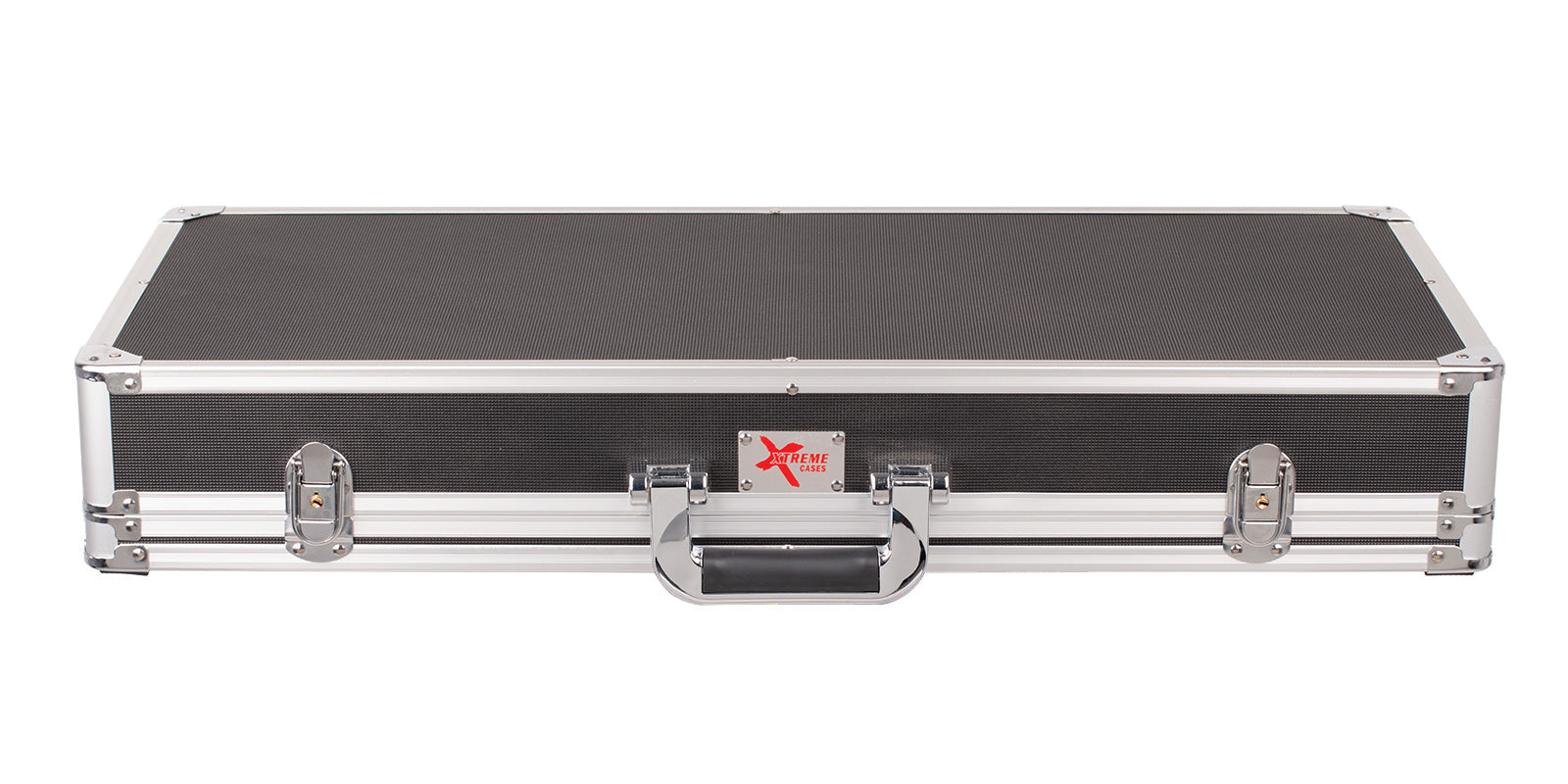 Xtreme PC211 Pedal Road Case for effects pedals, large size, front view showing sturdy construction and secure pedal placement.