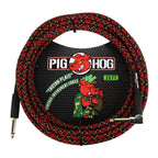 Pig Hog Instrument Cable - Right Angle - 20ft - Tartan Plaid