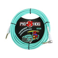 Pig Hog Seafoam Green Instrument Cable, 20ft RA