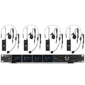 Power Dynamics PD524B UHF Wireless Microphone Set Ã¢â‚¬â€œ 4 Bodypack Microphones
